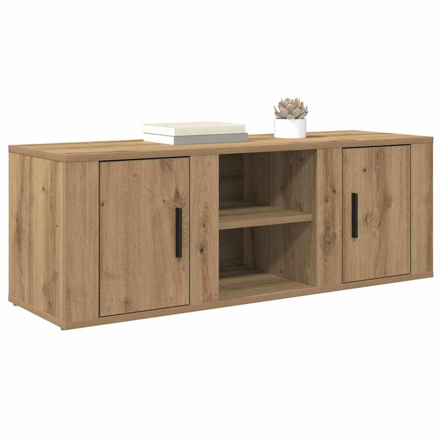 TV-kast Artisan Eiken 100 x 31,5 x 35 cm Bewerkt hout
