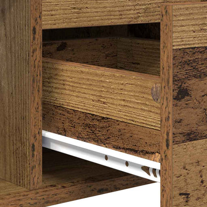 Salontafel met lade Oud Hout 90 x 50 x 26.5 cm Bewerkt hout