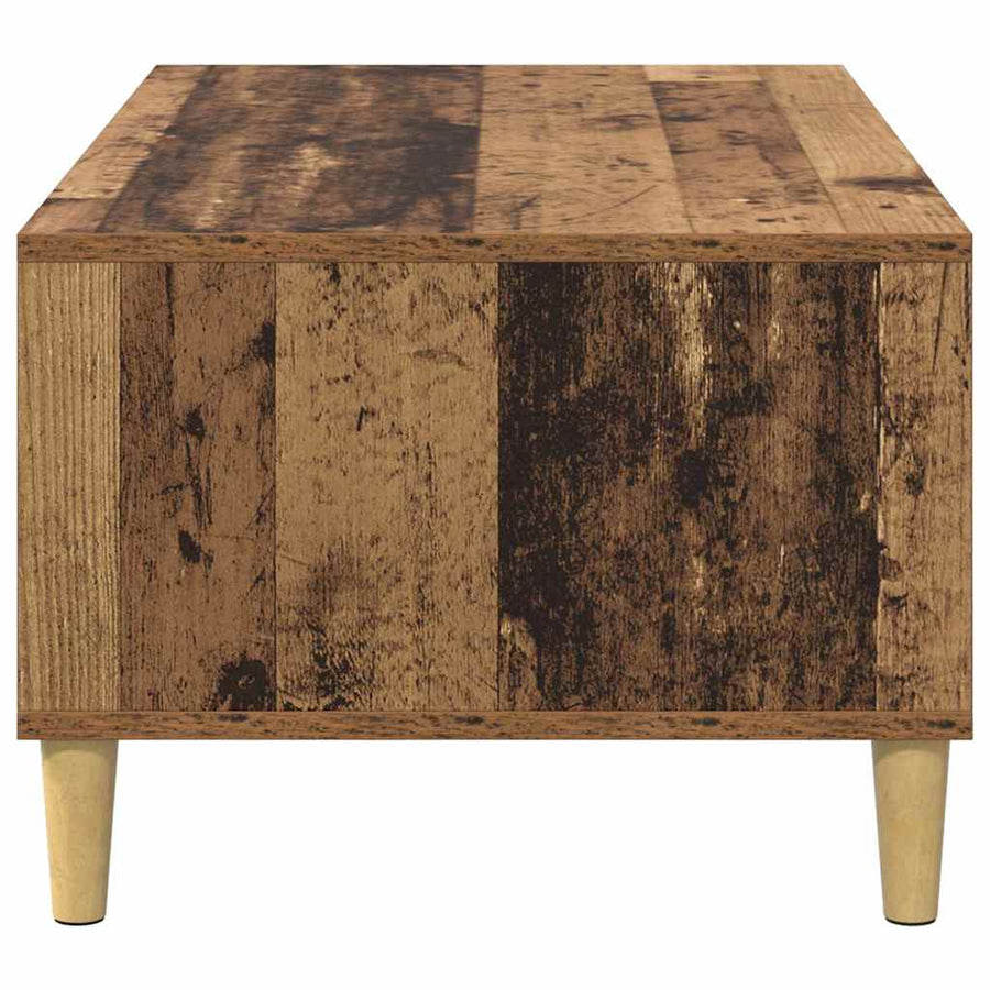 Salontafel met lade Oud Hout 90 x 50 x 26.5 cm Bewerkt hout