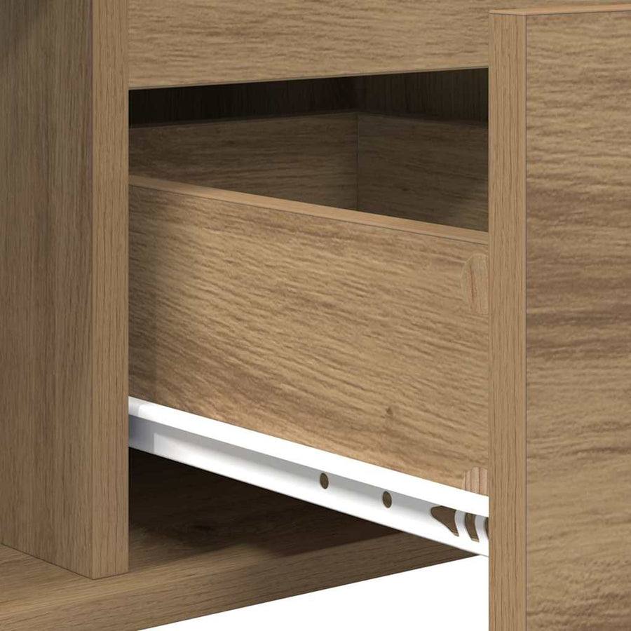 Salontafel Artisan Eiken 90 x 50 x 26.5 cm Bewerkt hout