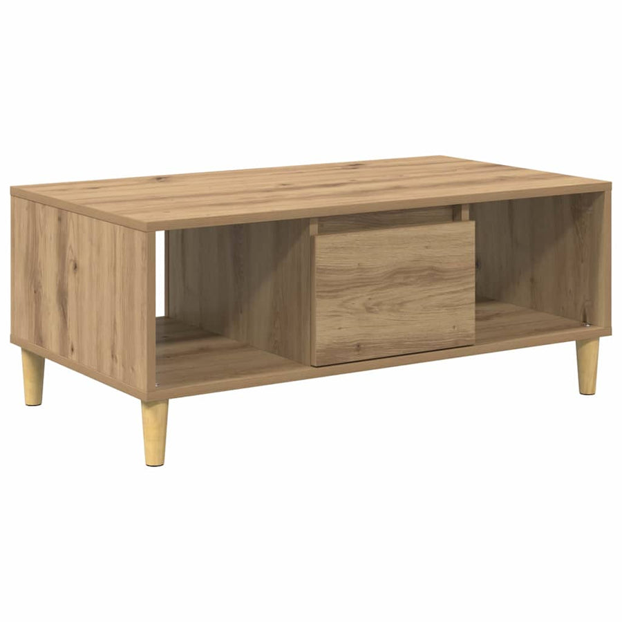 Salontafel Artisan Eiken 90 x 50 x 26.5 cm Bewerkt hout