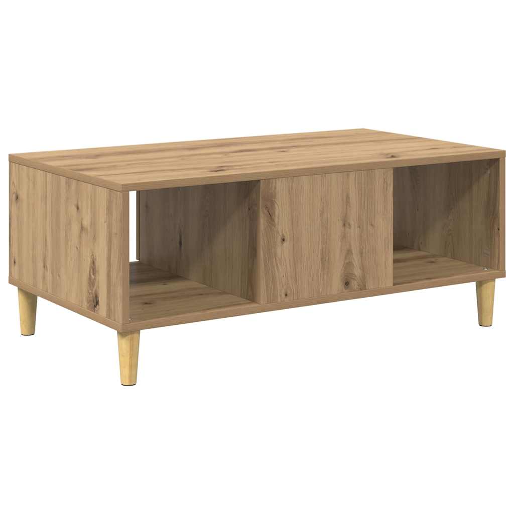 Salontafel Artisan Eiken 90 x 50 x 26.5 cm Bewerkt hout