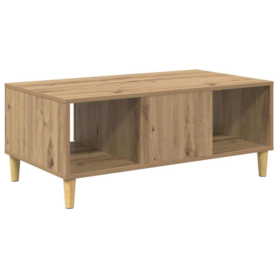 Salontafel Artisan Eiken 90 x 50 x 26.5 cm Bewerkt hout