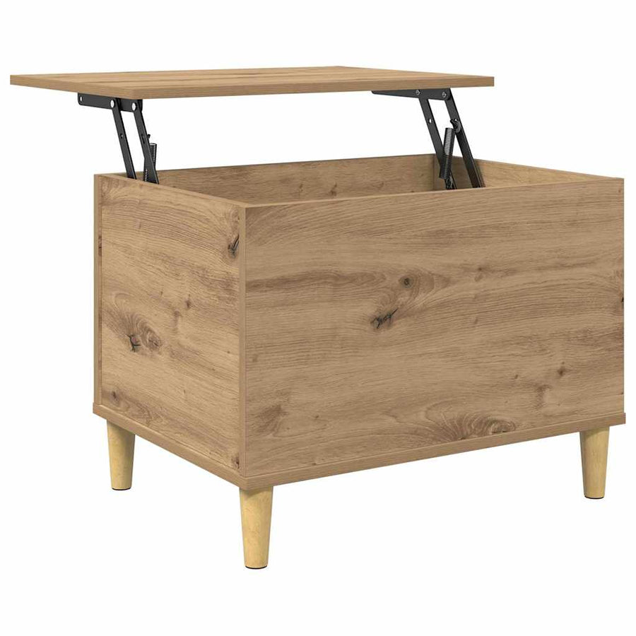 Nachtkastje artisanaal eikenkleurig 60 x 44.5 x 45 cm