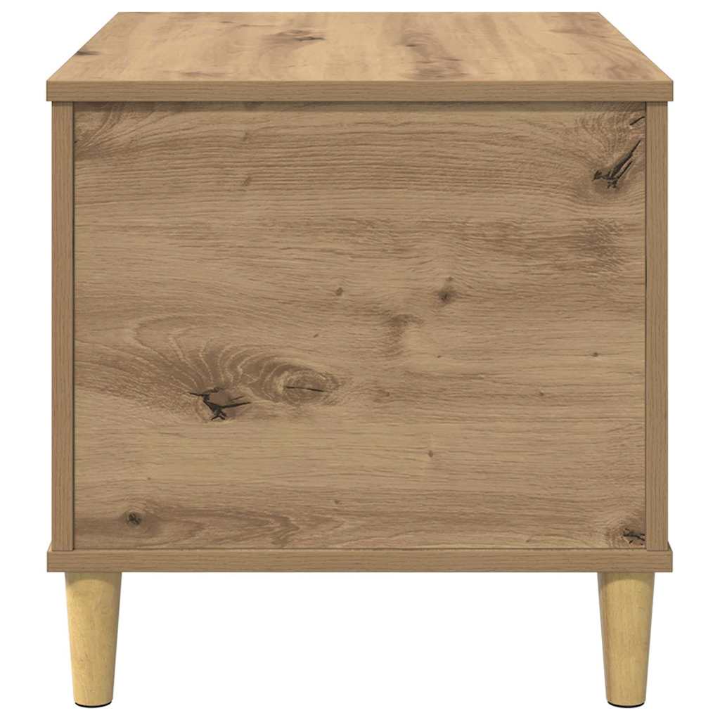Nachtkastje artisanaal eikenkleurig 60 x 44.5 x 45 cm