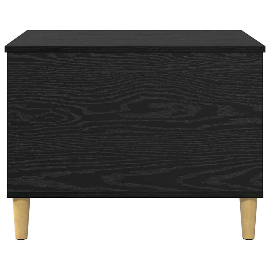 Nachtkastje Zwart eiken 60 x 44.5 x 45 cm Bewerkt hout