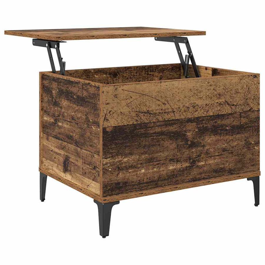 Salontafel Oud hout 60 x 44.5 x 45 cm Bewerkt hout