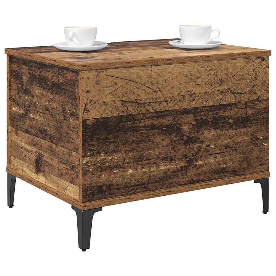 Salontafel Oud hout 60 x 44.5 x 45 cm Bewerkt hout