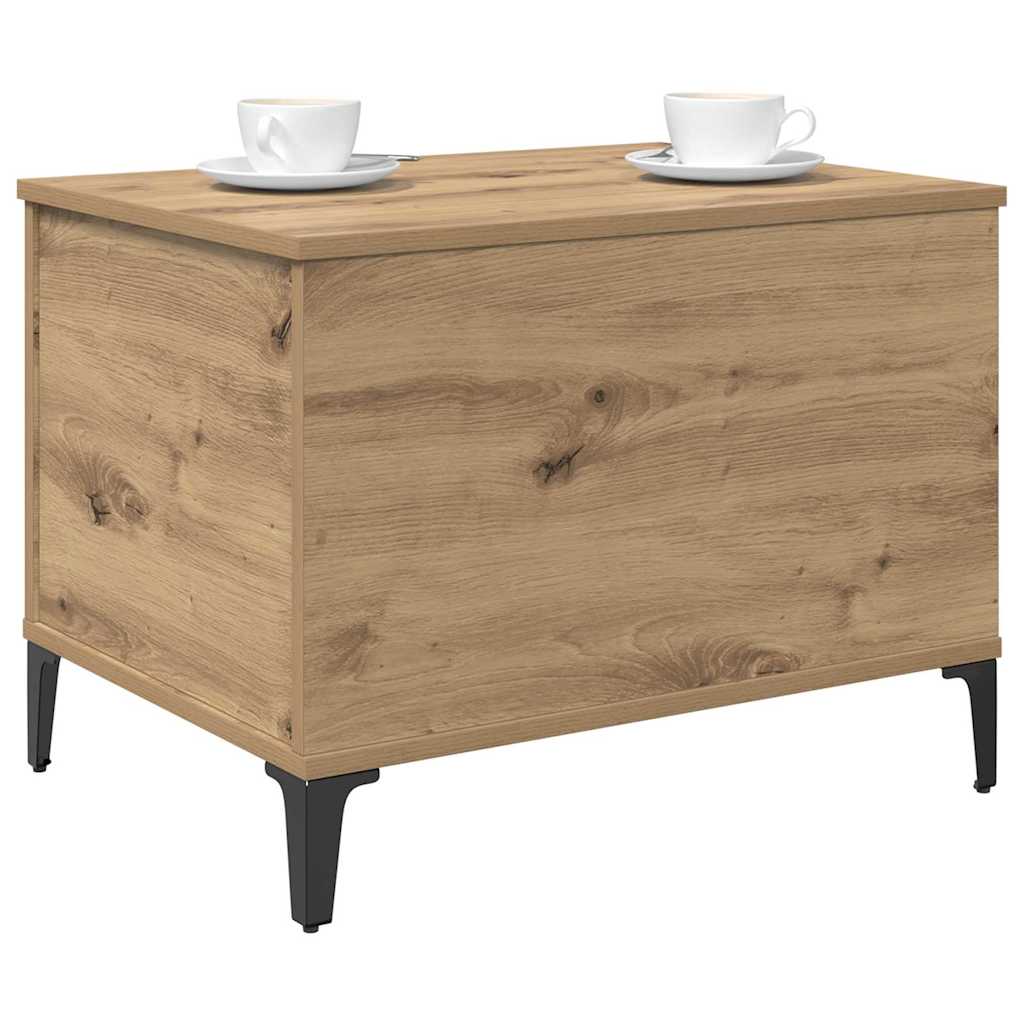 Salontafel artisanaal eikenkleurig 60 x 44.5 x 45 cm