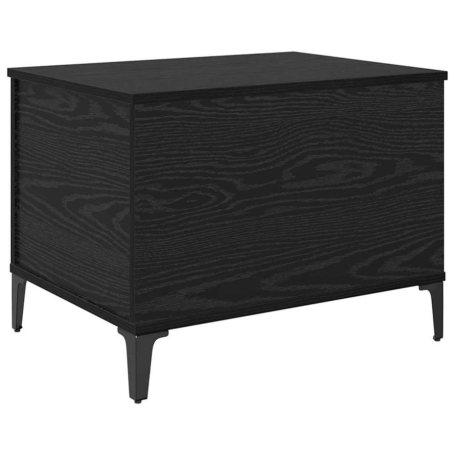 Salontafel Zwart eiken 60 x 44.5 x 45 cm Bewerkt hout