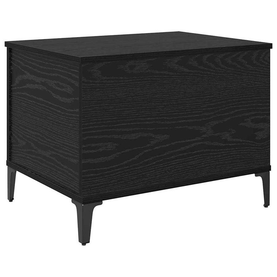 Salontafel Zwart eiken 60 x 44.5 x 45 cm Bewerkt hout