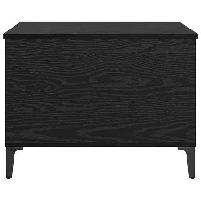 Salontafel Zwart eiken 60 x 44.5 x 45 cm Bewerkt hout