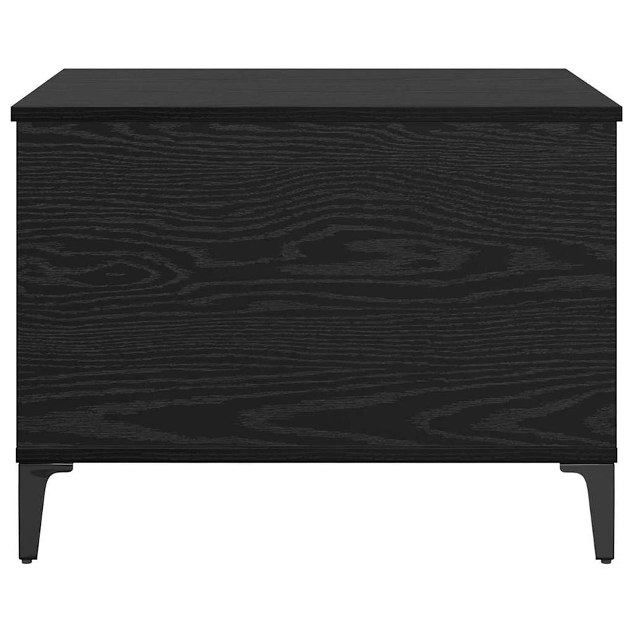Salontafel Zwart eiken 60 x 44.5 x 45 cm Bewerkt hout