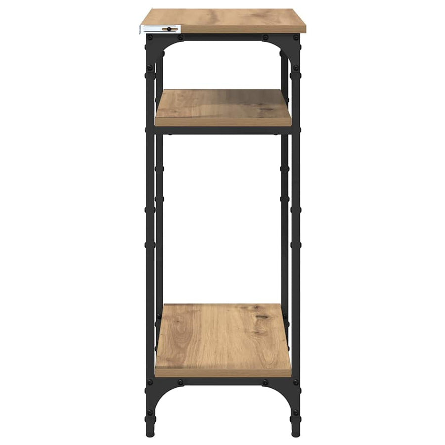 Bijzettafel Artisan Eiken 40 x 30 x 75 cm Bewerkt hout