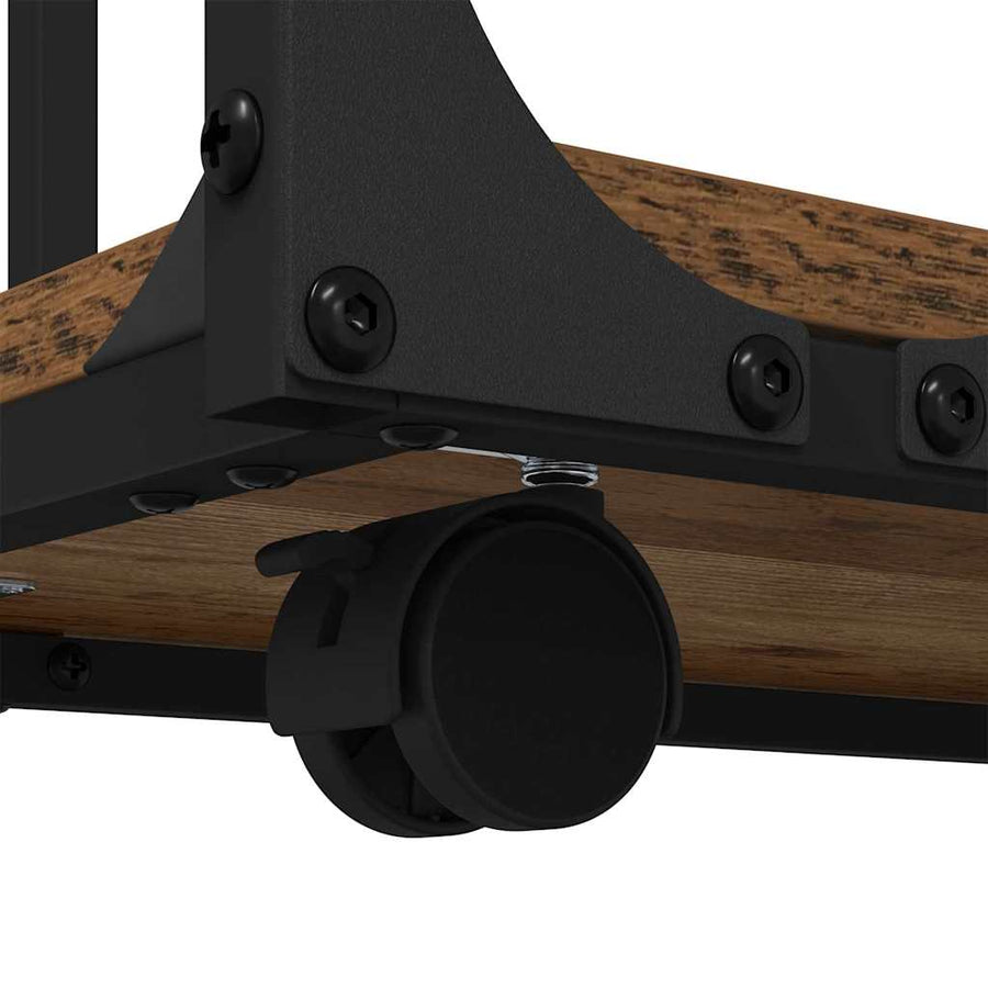 Bijzettafel met plank Oudhout 50 x 35 x 55.5 cm Bewerkt hout