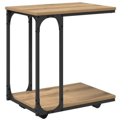 Bijzettafel Artisan Eiken 50 x 35 x 55.5 cm Bewerkt hout