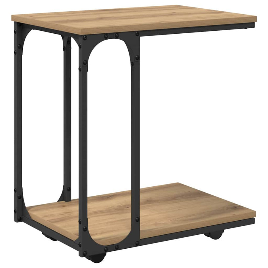 Bijzettafel Artisan Eiken 50 x 35 x 55.5 cm Bewerkt hout