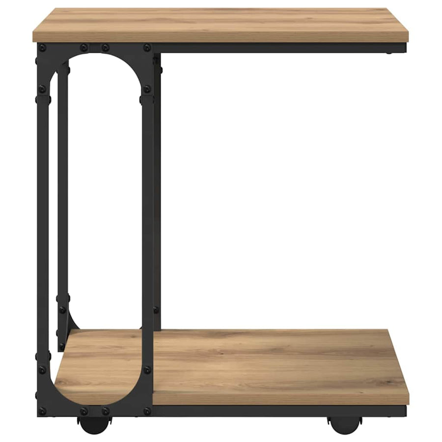 Bijzettafel Artisan Eiken 50 x 35 x 55.5 cm Bewerkt hout