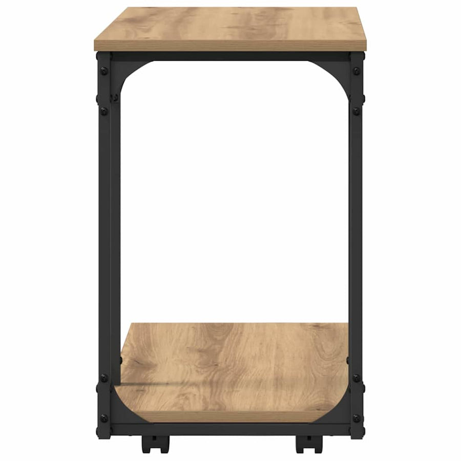 Bijzettafel Artisan Eiken 50 x 35 x 55.5 cm Bewerkt hout