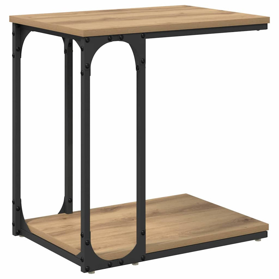 Bijzettafel Artisan Eiken 50 x 35 x 52 cm Bewerkt hout