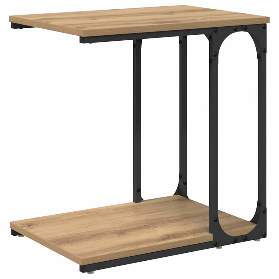 Bijzettafel Artisan Eiken 50 x 35 x 52 cm Bewerkt hout