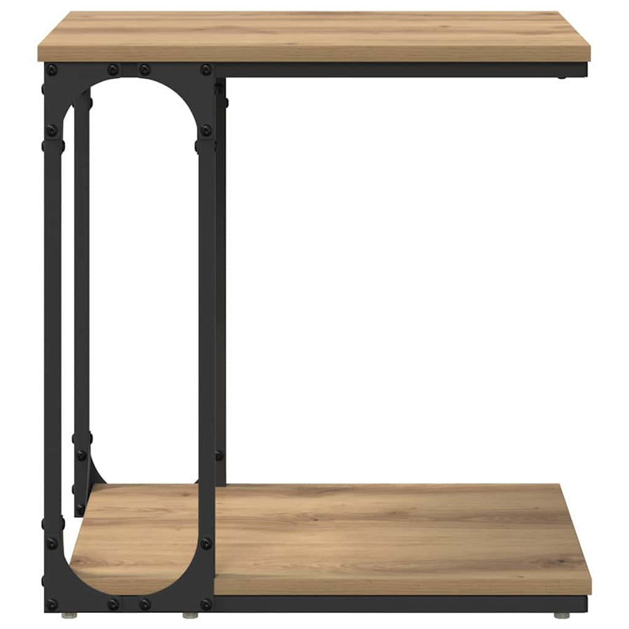 Bijzettafel Artisan Eiken 50 x 35 x 52 cm Bewerkt hout