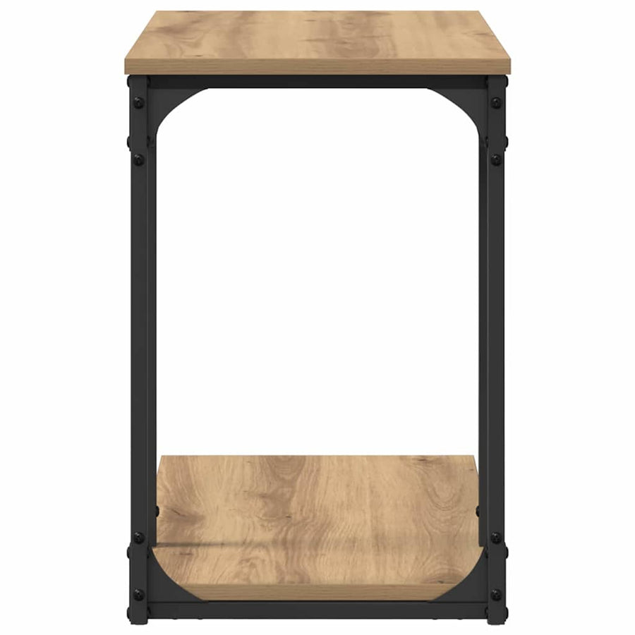 Bijzettafel Artisan Eiken 50 x 35 x 52 cm Bewerkt hout