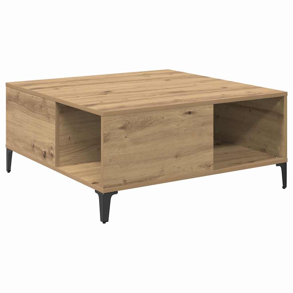 Salontafel Artisan Eiken 80 x 80 x 36,5 cm Bewerkt hout