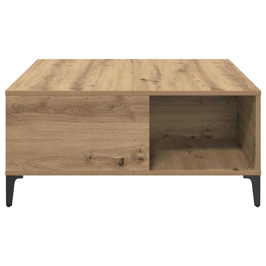 Salontafel Artisan Eiken 80 x 80 x 36,5 cm Bewerkt hout