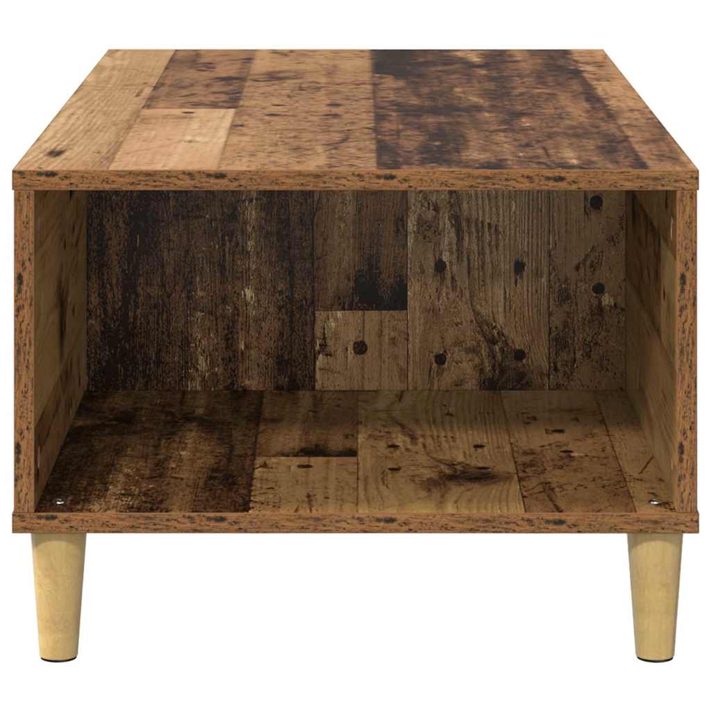Salontafel met lade Oud Hout 90 x 50 x 35 cm Bewerkt hout