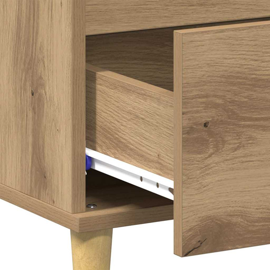 Salontafel met lade Artisan Eiken 90 x 50 x 35 cm Bewerkt hout
