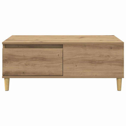 Salontafel met lade Artisan Eiken 90 x 50 x 35 cm Bewerkt hout