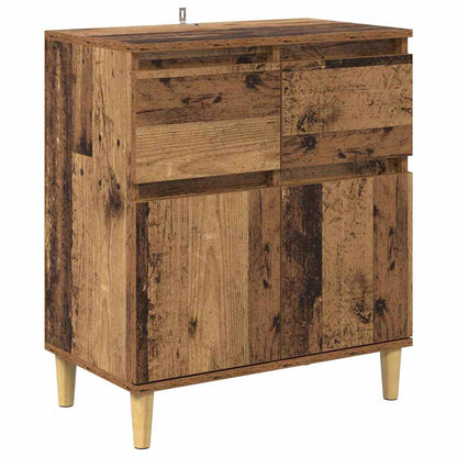 Dressoir met lade Oud Hout 60 x 35 x 70 cm Bewerkt hout