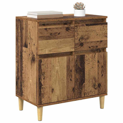 Dressoir met lade Oud Hout 60 x 35 x 70 cm Bewerkt hout