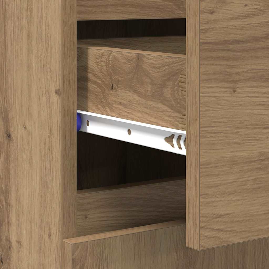 Dressoir met lade Artisan Eiken 60 x 35 x 70 cm Bewerkt hout