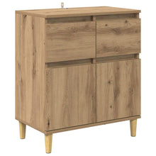 Dressoir met lade Artisan Eiken 60 x 35 x 70 cm Bewerkt hout
