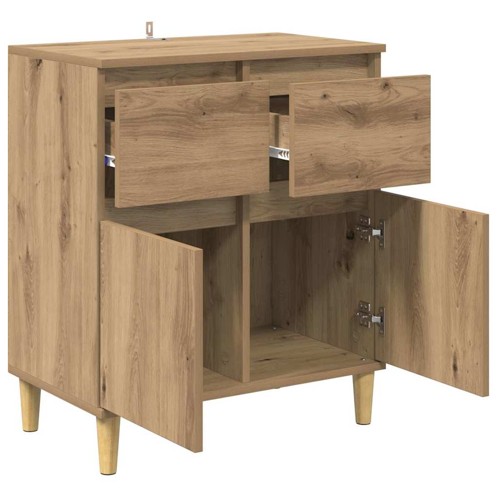 Dressoir met lade Artisan Eiken 60 x 35 x 70 cm Bewerkt hout