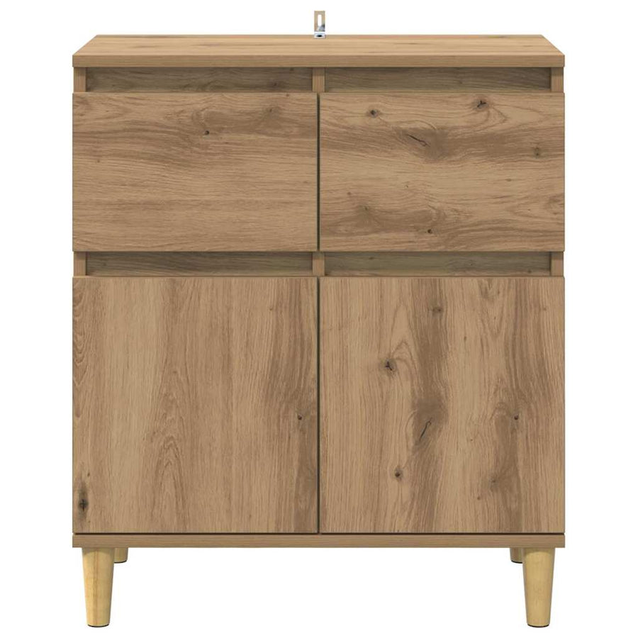 Dressoir met lade Artisan Eiken 60 x 35 x 70 cm Bewerkt hout