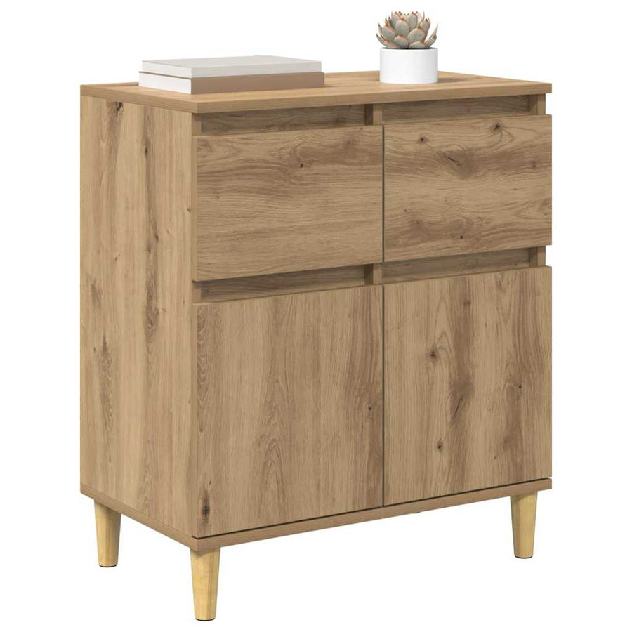 Dressoir met lade Artisan Eiken 60 x 35 x 70 cm Bewerkt hout
