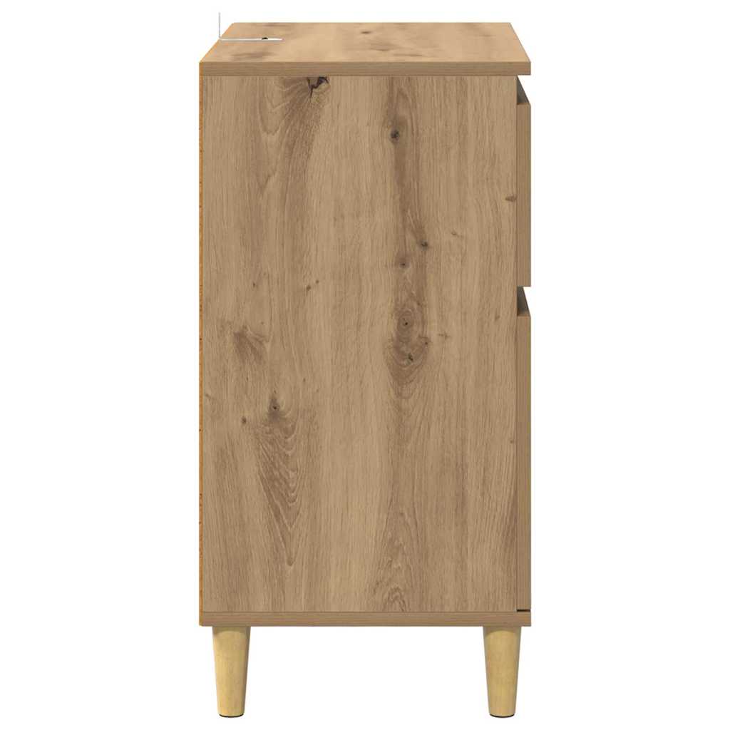 Dressoir met lade Artisan Eiken 60 x 35 x 70 cm Bewerkt hout