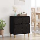 Dressoir zwart eiken 60x35x70 cm