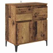 Dressoir Oud Hout 60 x 35 x 70 cm Gemonteerd hout en ijzer
