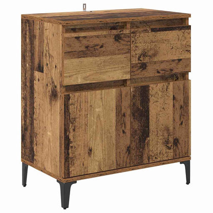 Dressoir Oud Hout 60 x 35 x 70 cm Gemonteerd hout en ijzer