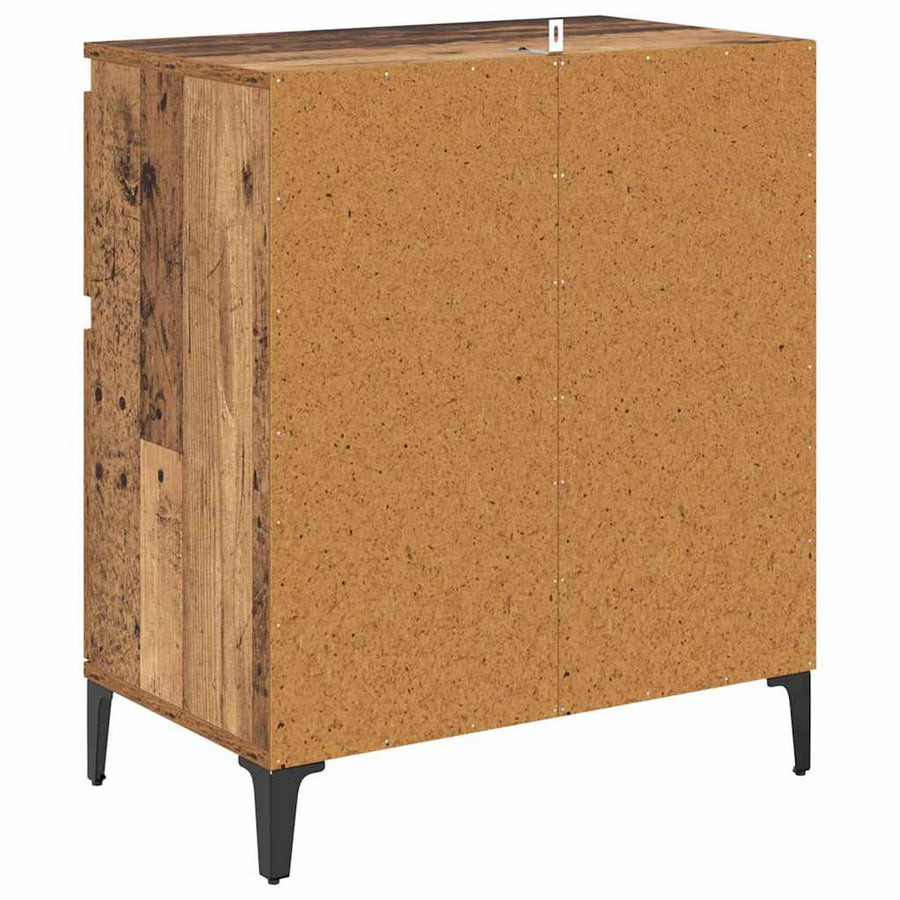 Dressoir Oud Hout 60 x 35 x 70 cm Gemonteerd hout en ijzer