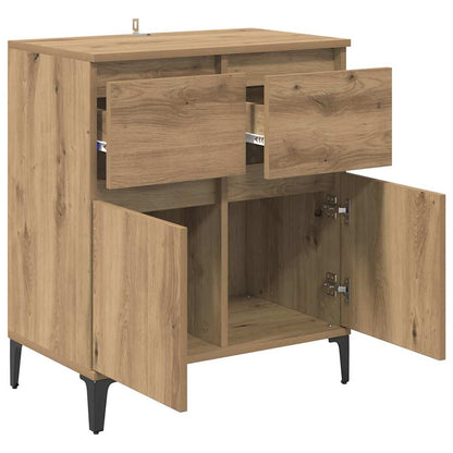 Dressoir Artisan Eiken 60 x 35 x 70 cm Gemonteerd hout en ijzer