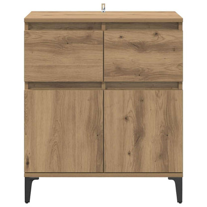 Dressoir Artisan Eiken 60 x 35 x 70 cm Gemonteerd hout en ijzer