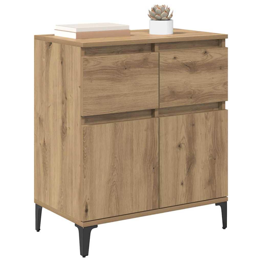 Dressoir Artisan Eiken 60 x 35 x 70 cm Gemonteerd hout en ijzer