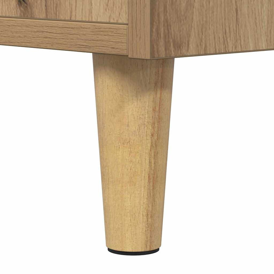 Nachtkastje met lade Artisan Eiken 40 x 35 x 70 cm Bewerkt hout