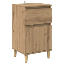 Nachtkastje met lade Artisan Eiken 40 x 35 x 70 cm Bewerkt hout