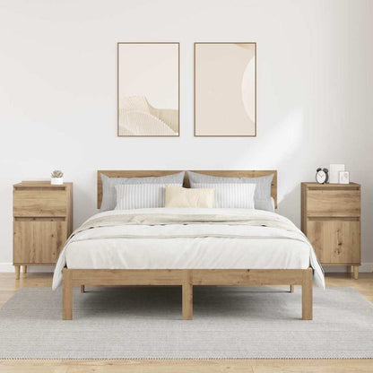Nachtkastje 2 pcs Artisan Eiken 40 x 35 x 70 cm Bewerkt hout